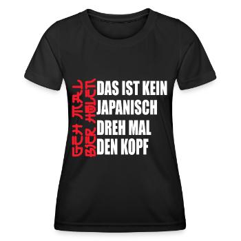 Biertrinker Geh mal Bier holen lustig Party Löten - Frauen Funktions-T-Shirt - Schwarz - Vorne - AI Model Female 172 light (172cm)