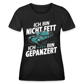 Tanks Main Battle Tanks Tank Tanks Tank Drivers - Women's Functional T-Shirt - black - Front - AI Model Female 172 light (172cm)