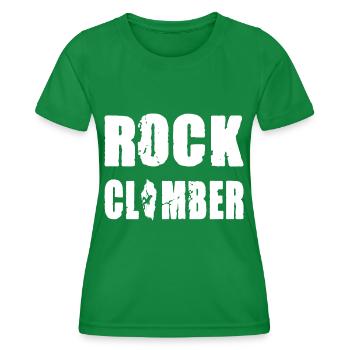 Rock Climber - Frauen Funktions-T-Shirt - Kelly Green - Vorne - AI Model Female 172 dark (172cm)