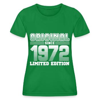 1972 - Women's Functional T-Shirt - kelly green - Front - AI Model Female 172 dark (172cm)