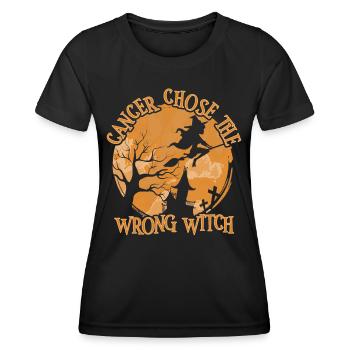 Cancer Chose The Wrong Witch Appendectomy - Women's Functional T-Shirt - black - Front - AI Model Female 172 light (172cm)