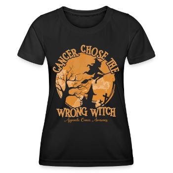 Cancer Chose The Wrong Witch Appendectomy - Women's Functional T-Shirt - black - Front - AI Model Female 172 light (172cm)