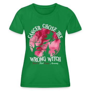 Hexe Burgunder Weiß Kopf-Hals-Krebs - Frauen Funktions-T-Shirt - Kelly Green - Vorne - AI Model Female 172 dark (172cm)