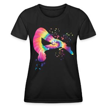 Diving, Artistic Jumping, Synchronized Diving - Women's Functional T-Shirt - black - Front - AI Model Female 172 light (172cm)