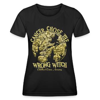 Krebs Hexe Goldene Krebs Im Kindesalter - Frauen Funktions-T-Shirt - Schwarz - Vorne - AI Model Female 172 light (172cm)