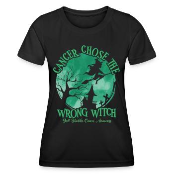 Cancer Witch Green Gallbladder Cancer - Women's Functional T-Shirt - black - Front - AI Model Female 172 light (172cm)