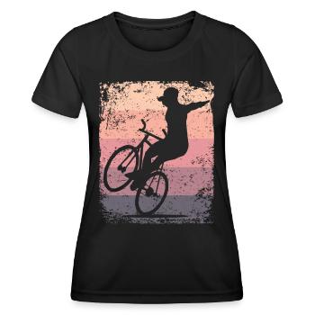 Kunstradfahren Kunstradfahrer - Frauen Funktions-T-Shirt - Schwarz - Vorne - AI Model Female 172 light (172cm)
