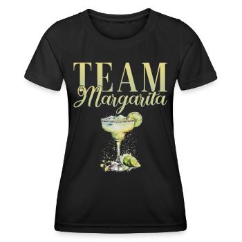 Enterrement de vie de garçon de l’équipe Margarita Tequila - T-shirt sport Femme - noir - Devant - AI Model Female 172 light (172cm)