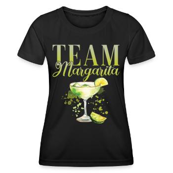 Enterrement de vie de garçon de l’équipe Margarita Tequila - T-shirt sport Femme - noir - Devant - AI Model Female 172 light (172cm)
