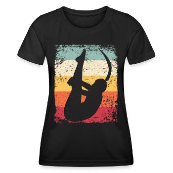 Synchronized Water Diver High Diver - Women's Functional T-Shirt - black - Front - AI Model Female 172 light (172cm)