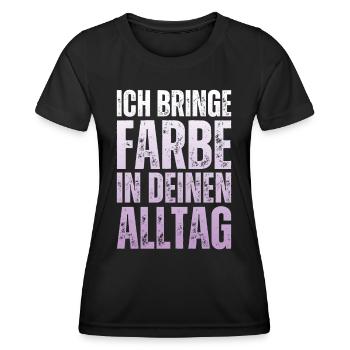 I Bring Paint Painter Dad Varnisher - Women's Functional T-Shirt - black - Front - AI Model Female 172 light (172cm)