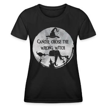 Krebs Hexe Graues Gehirn Krebs - Frauen Funktions-T-Shirt - Schwarz - Vorne - AI Model Female 172 light (172cm)