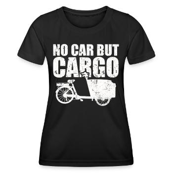 Not a car, but a cargo bike cargo bike - Women's Functional T-Shirt - black - Front - AI Model Female 172 light (172cm)