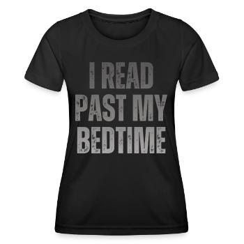 Bibliothek Buchliebhaber Lesender Bücherwurm - Frauen Funktions-T-Shirt - Schwarz - Vorne - AI Model Female 172 light (172cm)