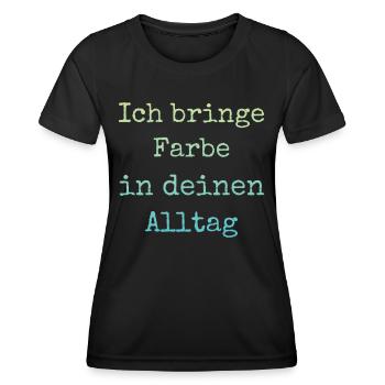 I Bring Paint Painter Dad Varnisher - Women's Functional T-Shirt - black - Front - AI Model Female 172 light (172cm)