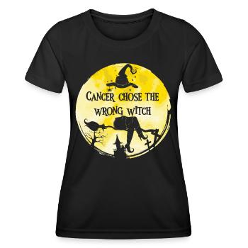 Cancer Witch Yellow Sarcoma Bone Cancer - Women's Functional T-Shirt - black - Front - AI Model Female 172 light (172cm)