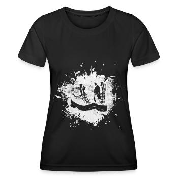 Splashes - Chaussures de randonnée - (2) - T-shirt sport Femme - noir - Devant - AI Model Female 172 light (172cm)
