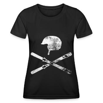 Ski - (5) - T-shirt sport Femme - noir - Devant - AI Model Female 172 light (172cm)