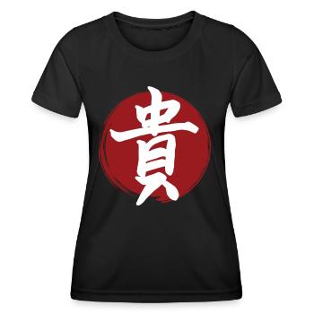 Honor Kanji - Women's Functional T-Shirt - black - Front - AI Model Female 172 light (172cm)