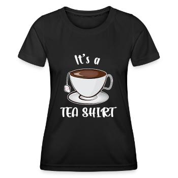 Es ist ein Tee-Shirt - Frauen Funktions-T-Shirt - Schwarz - Vorne - AI Model Female 172 light (172cm)