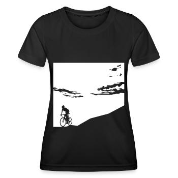 Cycling - (17) - Women's Functional T-Shirt - black - Front - AI Model Female 172 light (172cm)