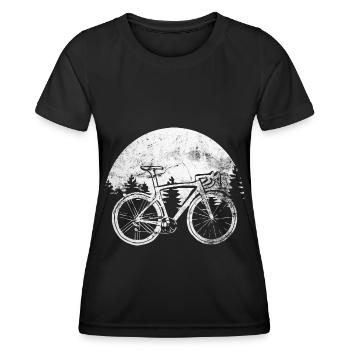 Sun - Cycling - - Women's Functional T-Shirt - black - Front - AI Model Female 172 light (172cm)
