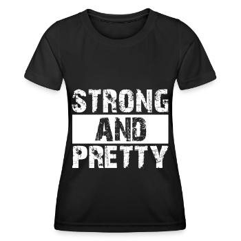 Strong and beautiful - Women's Functional T-Shirt - black - Front - AI Model Female 172 light (172cm)