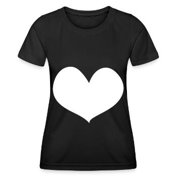 Herz - Bäume - (2) - Frauen Funktions-T-Shirt - Schwarz - Vorne - AI Model Female 172 light (172cm)