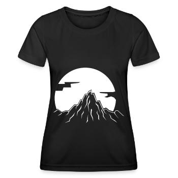 Berg - (32) - Frauen Funktions-T-Shirt - Schwarz - Vorne - AI Model Female 172 light (172cm)