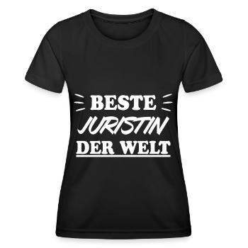 Juristin Beruf Lustige Spruch Jurist Jura Geschenk - Frauen Funktions-T-Shirt - Schwarz - Vorne - AI Model Female 172 light (172cm)