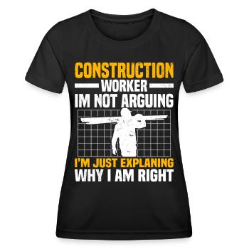 Craftsman - Women's Functional T-Shirt - black - Front - AI Model Female 172 light (172cm)