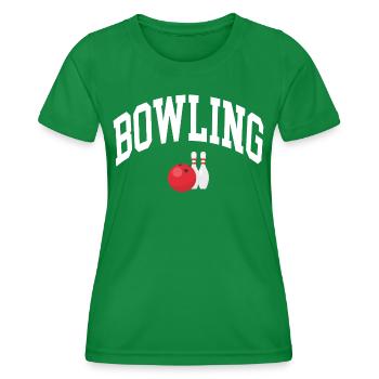 Bowling - T-shirt sport Femme - vert - Devant - AI Model Female 172 dark (172cm)