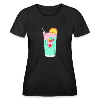 Tropical Bliss - Women's Functional T-Shirt - black - Front - AI Model Female 172 light (172cm)