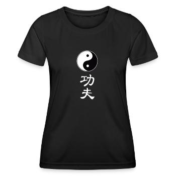 tao kung fu - Frauen Funktions-T-Shirt - Schwarz - Vorne - AI Model Female 172 light (172cm)