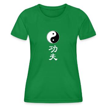 tao kung fu - T-shirt sport Femme - vert - Devant - AI Model Female 172 dark (172cm)