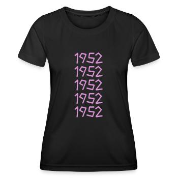 Retro 1952 - Women's Functional T-Shirt - black - Front - AI Model Female 172 light (172cm)