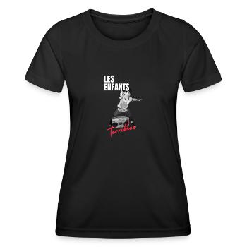 les enfants terribles Kevin - T-shirt sport Femme - noir - Devant - AI Model Female 172 light (172cm)