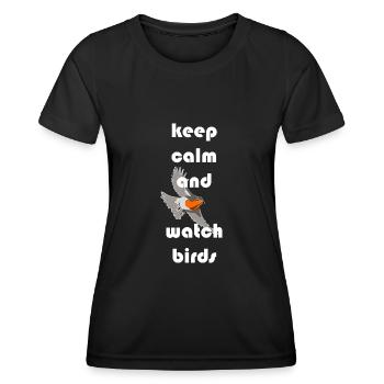 Bird Watching Birds Watching Birding Bird - Women's Functional T-Shirt - black - Front - AI Model Female 172 light (172cm)