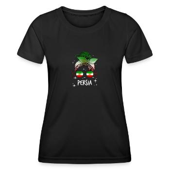 Perse - T-shirt sport Femme - noir - Devant - AI Model Female 172 light (172cm)