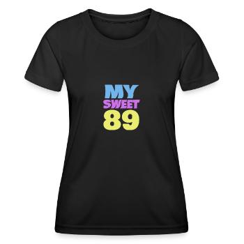 Doux 89 - T-shirt sport Femme - noir - Devant - AI Model Female 172 light (172cm)