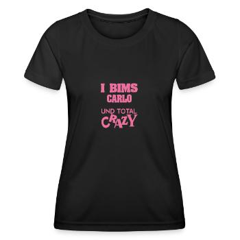 Carlo - T-shirt sport Femme - noir - Devant - AI Model Female 172 light (172cm)
