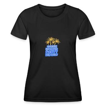 Vacances Caraïbes - T-shirt sport Femme - noir - Devant - AI Model Female 172 light (172cm)