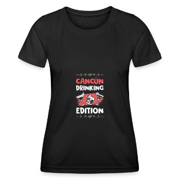 Cancun Drinking Edition - Women's Functional T-Shirt - black - Front - AI Model Female 172 light (172cm)