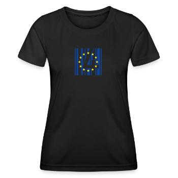 B4RCODE. EU - Women's Functional T-Shirt - black - Front - AI Model Female 172 light (172cm)