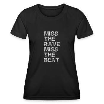 rave - Women's Functional T-Shirt - black - Front - AI Model Female 172 light (172cm)