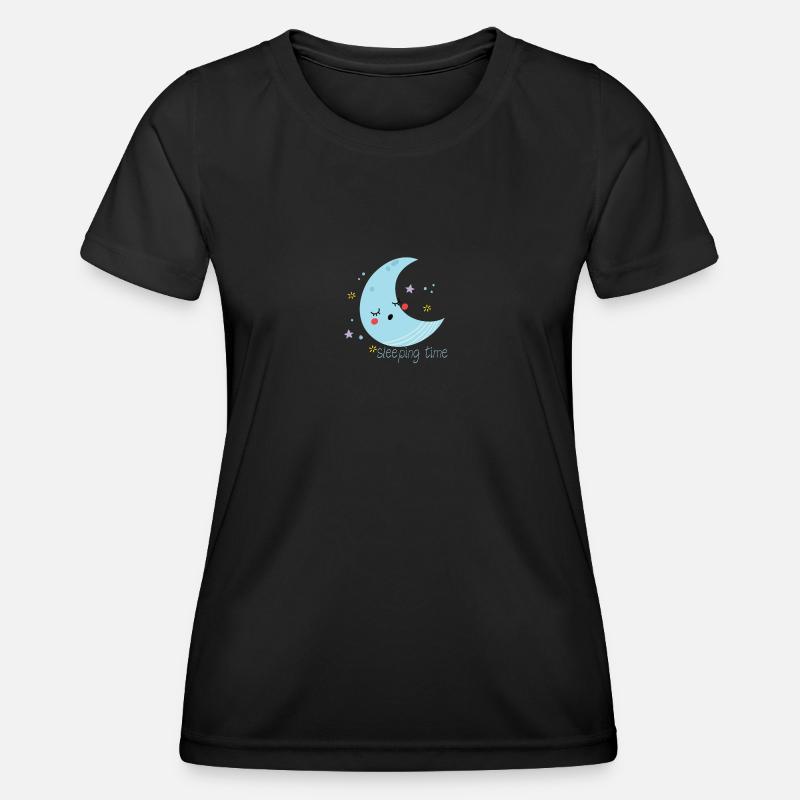 sleeping time - Women's Functional T-Shirt - black