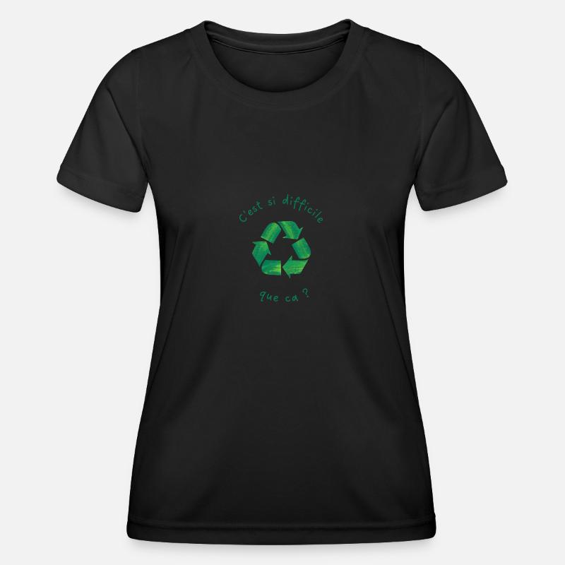 C'est si difficile que ca ? - T-shirt sport Femme - noir