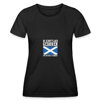 Ecossais Ecosse Ecosse Ecosse - T-shirt sport Femme - noir - Devant - AI Model Female 172 light (172cm)