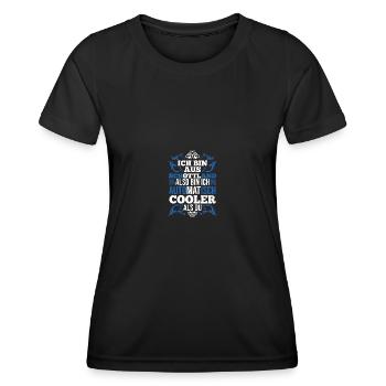 Ecossais Ecosse Ecosse Ecosse - T-shirt sport Femme - noir - Devant - AI Model Female 172 light (172cm)