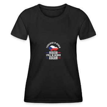 Czechs Czech Czech Republic - Women's Functional T-Shirt - black - Front - AI Model Female 172 light (172cm)